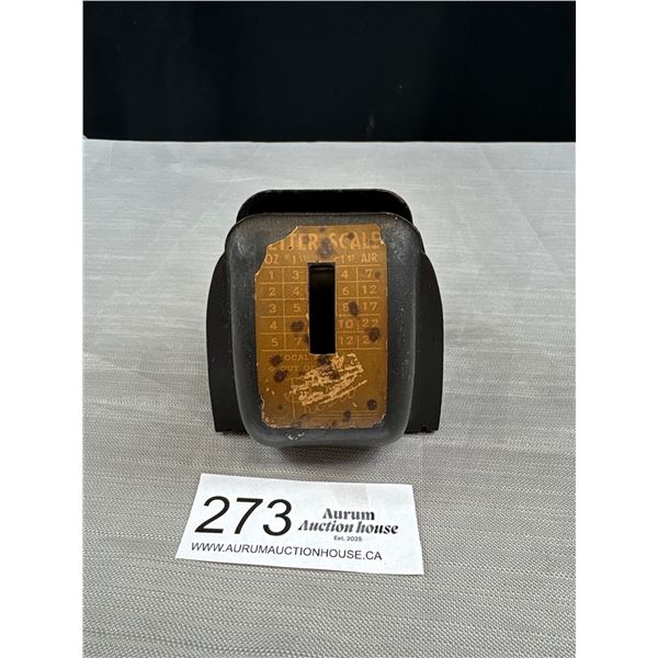Unusual Atomic Age Letter/Postal Scale (Chicago)