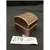 Image 1 : Early 1900s Faux Snakeskin Dometop Jewelry Box