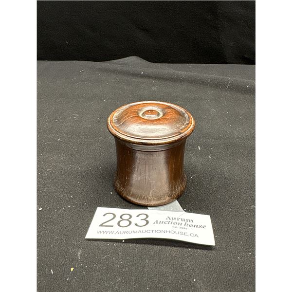 19th Century 1880-1890 Turned Rosewood "Treen Box"