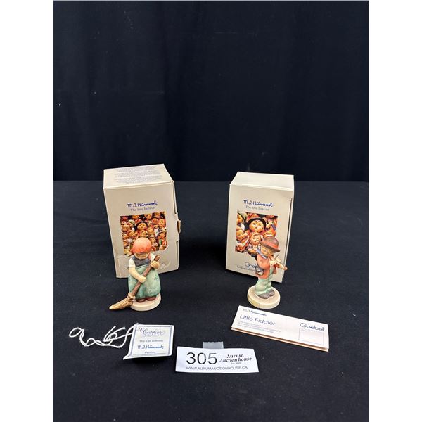2 Vintage Goebel Hummel Figurines with Box