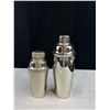 Image 4 : Vintage Stainless Flasks & Cocktail Shakers