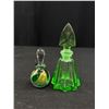 Image 4 : Vintage Cut Crystal Flower Frog & Perfume Bottles