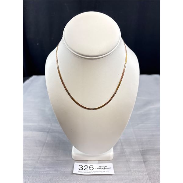 Vintage .925 Sterling Italy w/ Gold Wash Necklace