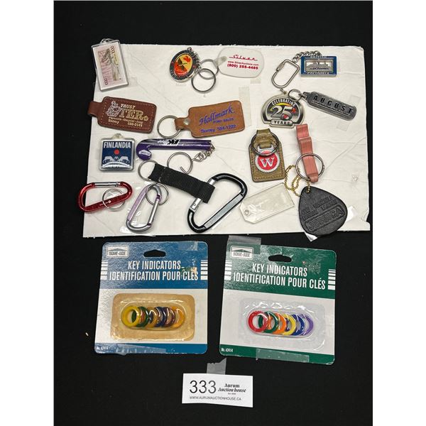 Collectible Vintage Lot of Keychains & Fobs