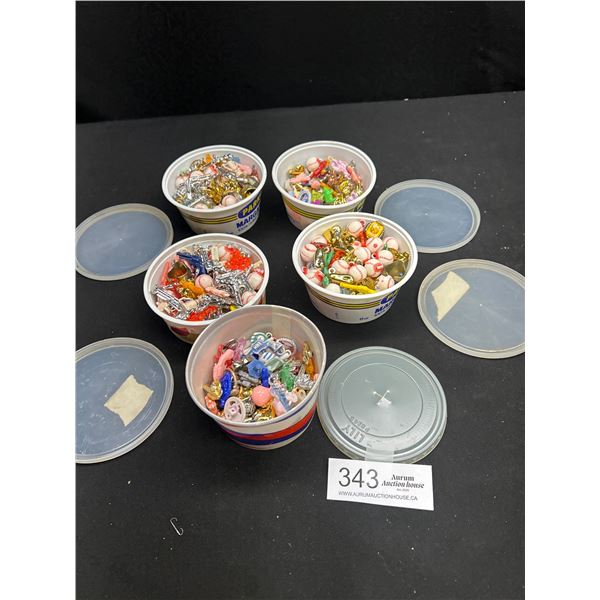 Large Lot of Vintage Cracker Jack Pendants & Toy Prizes