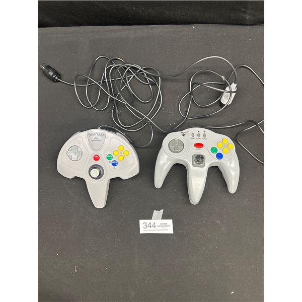 2 Nintendo 64 Controllers Untested