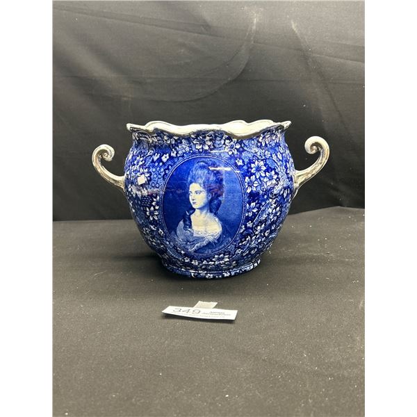 Vintage Blue & Whiter Bone China Porceline Vase