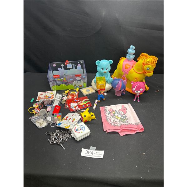 Collectible Kids Lot, Hello Kitty, Mario, etc