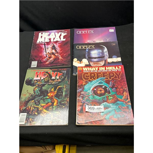 Lot of Vintage Magazines Heavy Metal Creepy Etc