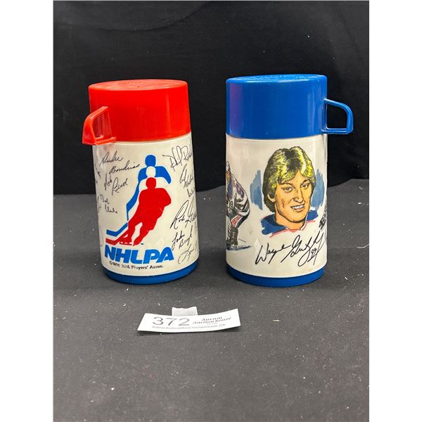 Vintage Wayne Gretzky Thermos and NHLPA Thermos