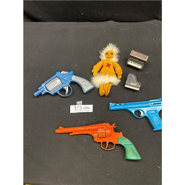 Vintage Collectible llot of Cap Guns Pencil Sharpeners etc