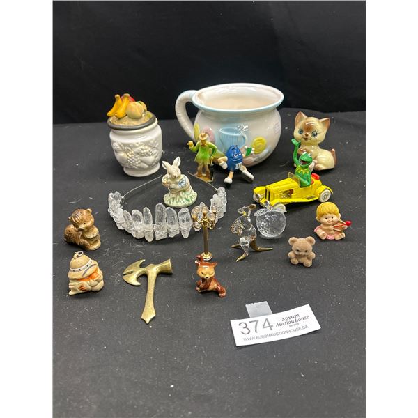 Vintage Lot of Small Toy Figurines Corgi Car etc.