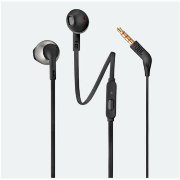 JBL Tune 205 Wired Earphones with Mic - Black