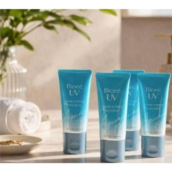 Biore UV Aqua Rich Weightless Moisturizer, SPF 50, 4 x 50 mL