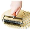 Image 1 : Pastry Lattice Roller Cutter in Stainless Steel with Wooden Handle