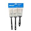 Image 1 : Valu+ Paint Brush Set with Three Brushes - Black Handles