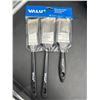 Image 2 : Valu+ Paint Brush Set with Three Brushes - Black Handles