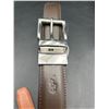 Image 4 : Polo Leather Belt With Adjustable Buckle and Embossed Logo