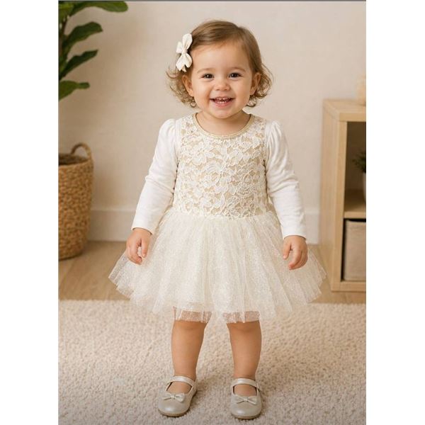 Olivia Rose Collection Dress for 18-24 Months With Lace and Tulle Design