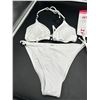 Image 2 : RELLECIGA Women's Bead Detailing Triangle Bikini Set Size L White