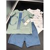 Image 2 : Calvin Klein Infant 3-Piece Outfit Set, Size 12M