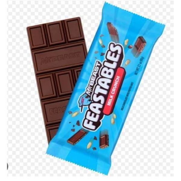MrBeast Feastables Milk Crunch Chocolate Bar 24 x 35g