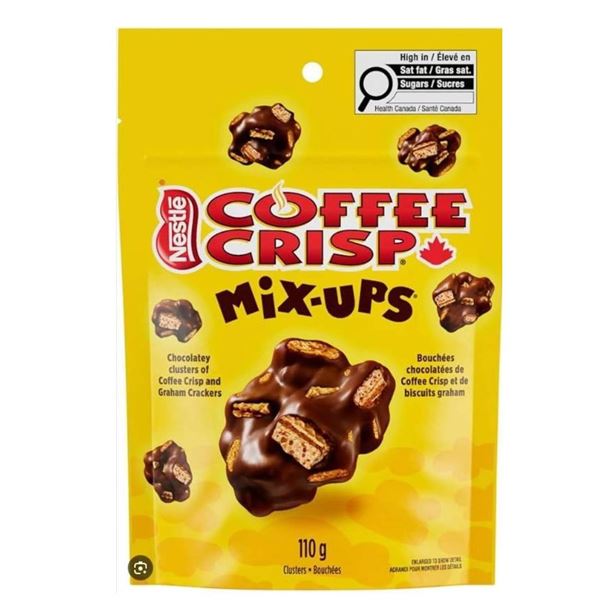 Lot of 6 - Nestle Coffee Crisp Mix-Ups 110g