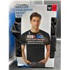 Image 2 : Men's 4-Pack 32 Degrees Cool Short Sleeve Crew Neck Shirts, Black, Size M/M