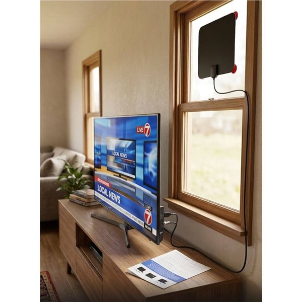 Gesobyte Amplified HD Digital TV Antenna with AC Adapter