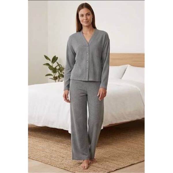 Splendid 2-Piece Pajama Set in Gray, Size L/G