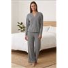 Image 1 : Splendid 2-Piece Pajama Set in Gray, Size L/G