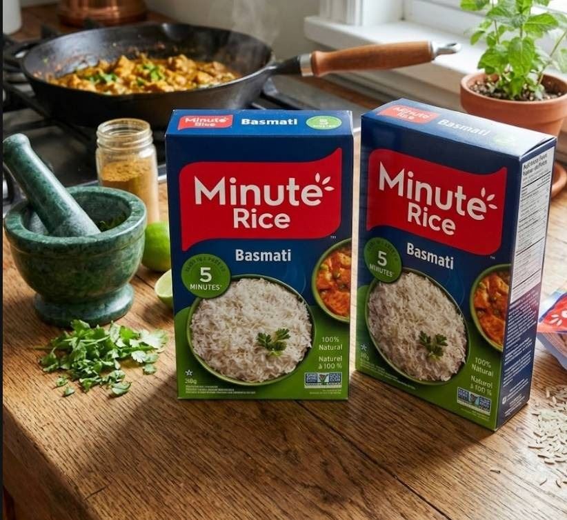 G Unit Rice Minute Rice Basmati, 500g, 2 Units