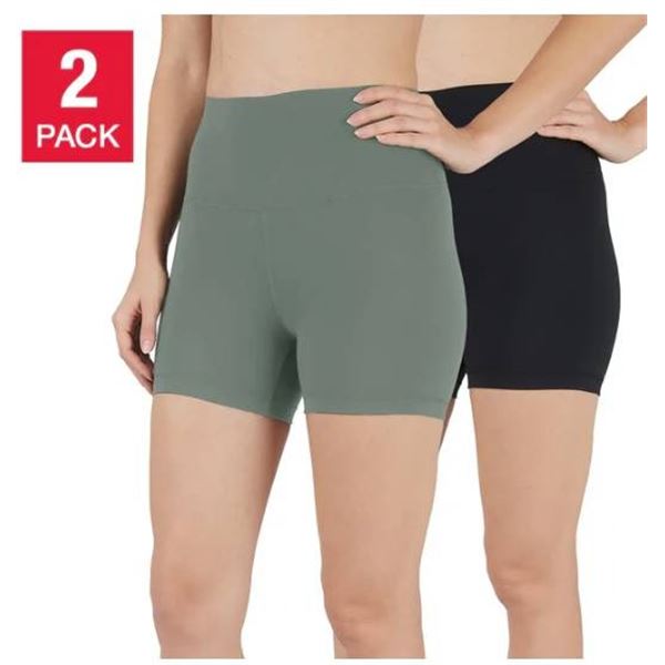 Reflex 2-Pack Shorts, XS/TP, High Waistband, Moisture Wicking