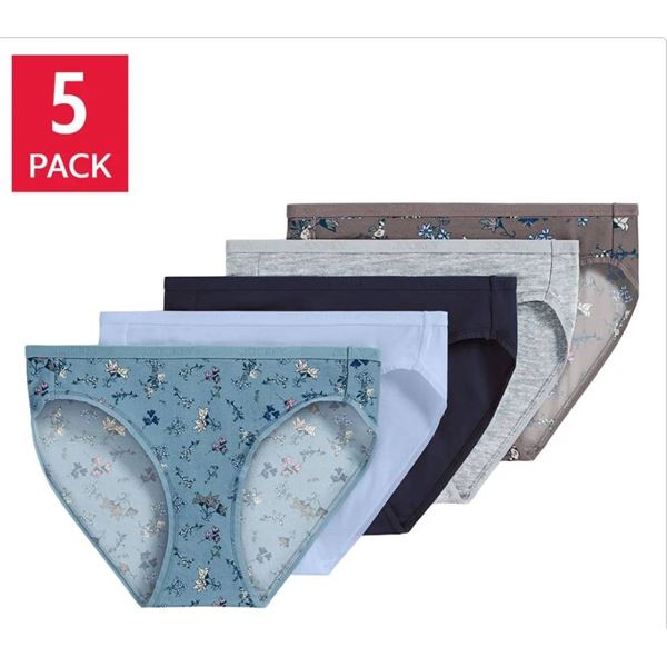 Jockey Organic Cotton Stretch Bikini Set, 5-Pack Size Small