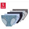 Image 1 : Jockey Organic Cotton Stretch Bikini Set, 5-Pack Size Small