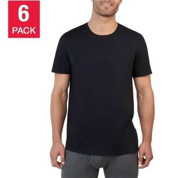 Kirkland Signature Men's Crew Neck T-Shirts, Size XXL, 6-Pack
