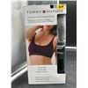 Image 2 : Tommy Hilfiger 2-Pack Soft Stretch Seamless Bra, S/P, Black & Gray