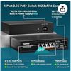 Image 1 : YuanLey 6 Port 2.5G PoE Switch Unmanaged, 4 x 2.5G Base-T PoE Ports, 2 x 10G SFP, IEEE802.3af/at, 78