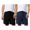Image 1 : 32 Degrees Heat Men's 2-Pack Lounge Shorts, Size L/G, Black and Navy