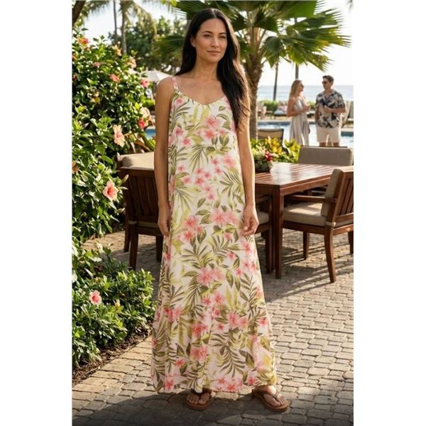 Hurley Women's Maxi Dress Size Large with Floral Design