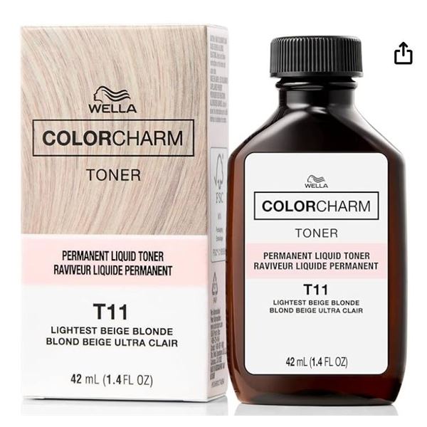 Wella Color Charm T11 Permanent Liquid Toner, 42 mL, Pack of 6