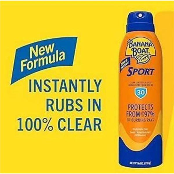 Banana Boat Ultra Sport Sunscreen Spray SPF 30, High Endurance, Pack of 3