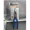 Image 2 : Southwire LN8PSD 8-Inch Heavy Duty Long Nose Pliers With Blue Handles