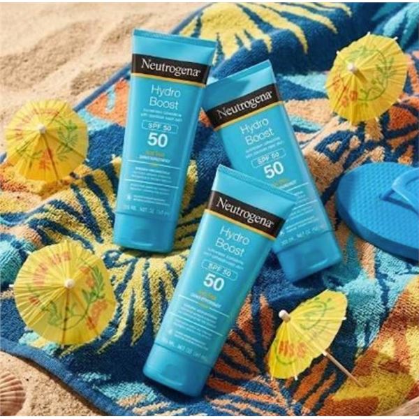 Neutrogena Hydro Boost Water Gel Lotion Sunscreen SPF 50, 3x88 mL