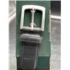 Image 4 : Roots Leather Belt with Metal Buckle, Size 32-34, Black