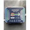 Image 4 : Sistema Nest It Food Storage Containers with Lids, 3 Pack