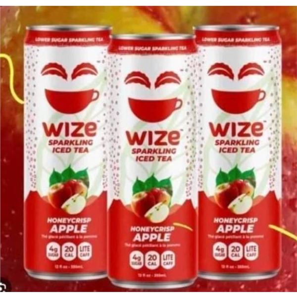 Wize Iced Tea Sparkling Apple 12-Pack, 355ml Cans