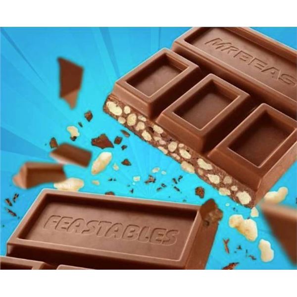 MrBeast Feastables Milk Crunch Chocolate Bars, 26 Count