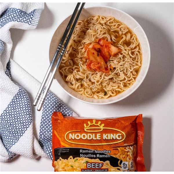 Noodle King Ramen Beef Flavour Instant Noodles, Vegetarian, 24x 85g