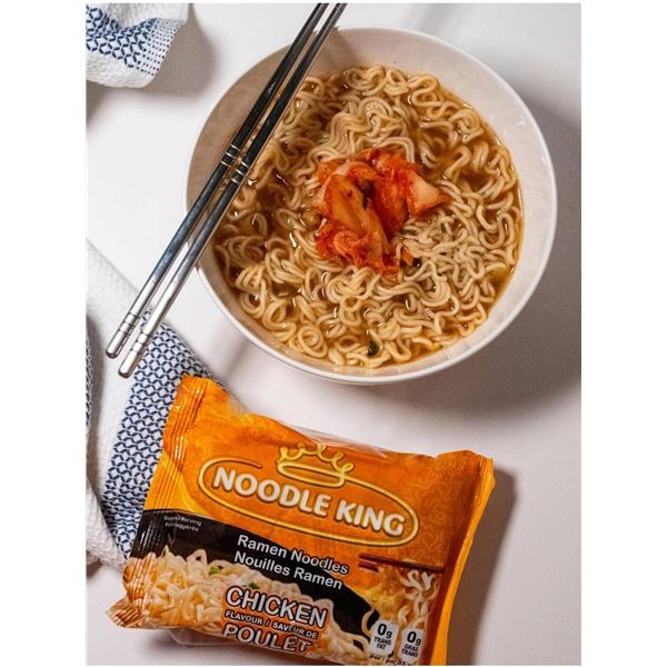 Noodle King Instant Ramen Noodles - Chicken Flavor, 24 Packs x 85g